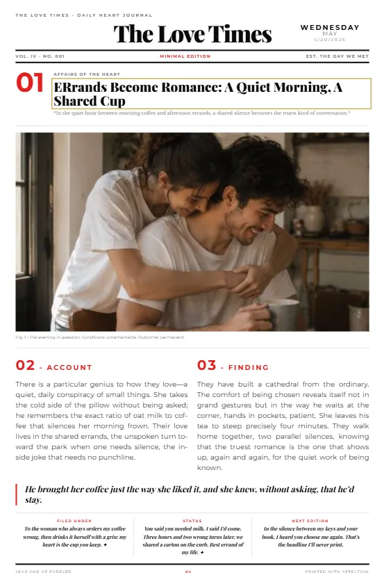Just because edition digital love letter newspaper example